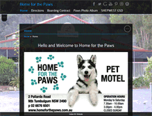 Tablet Screenshot of homeforthepaws.com.au